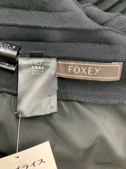 フォクシーブティック Pleated Knit Cardigan 36569 カーディガン 40 ブラック IT48I0OU258U