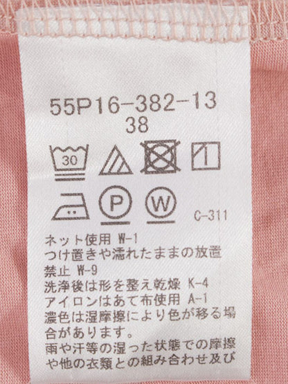 ブルーレーベルクレストブリッジ 55P16-382-13 Tシャツ 38 ピンク ストレッチ IT0FCL1TIM6S