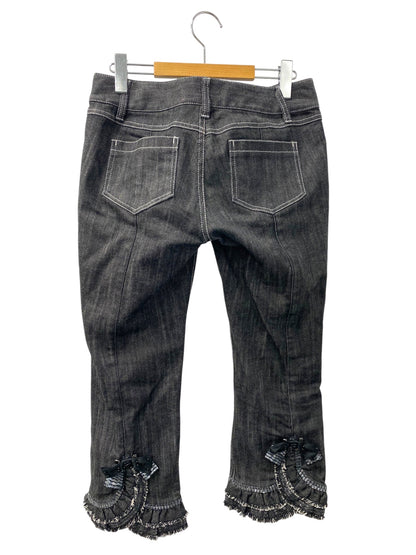 トゥービーシック W5R2122809 デニムパンツ 42 ブラック スパンコール IT0GDB5XZ324 【SALE】