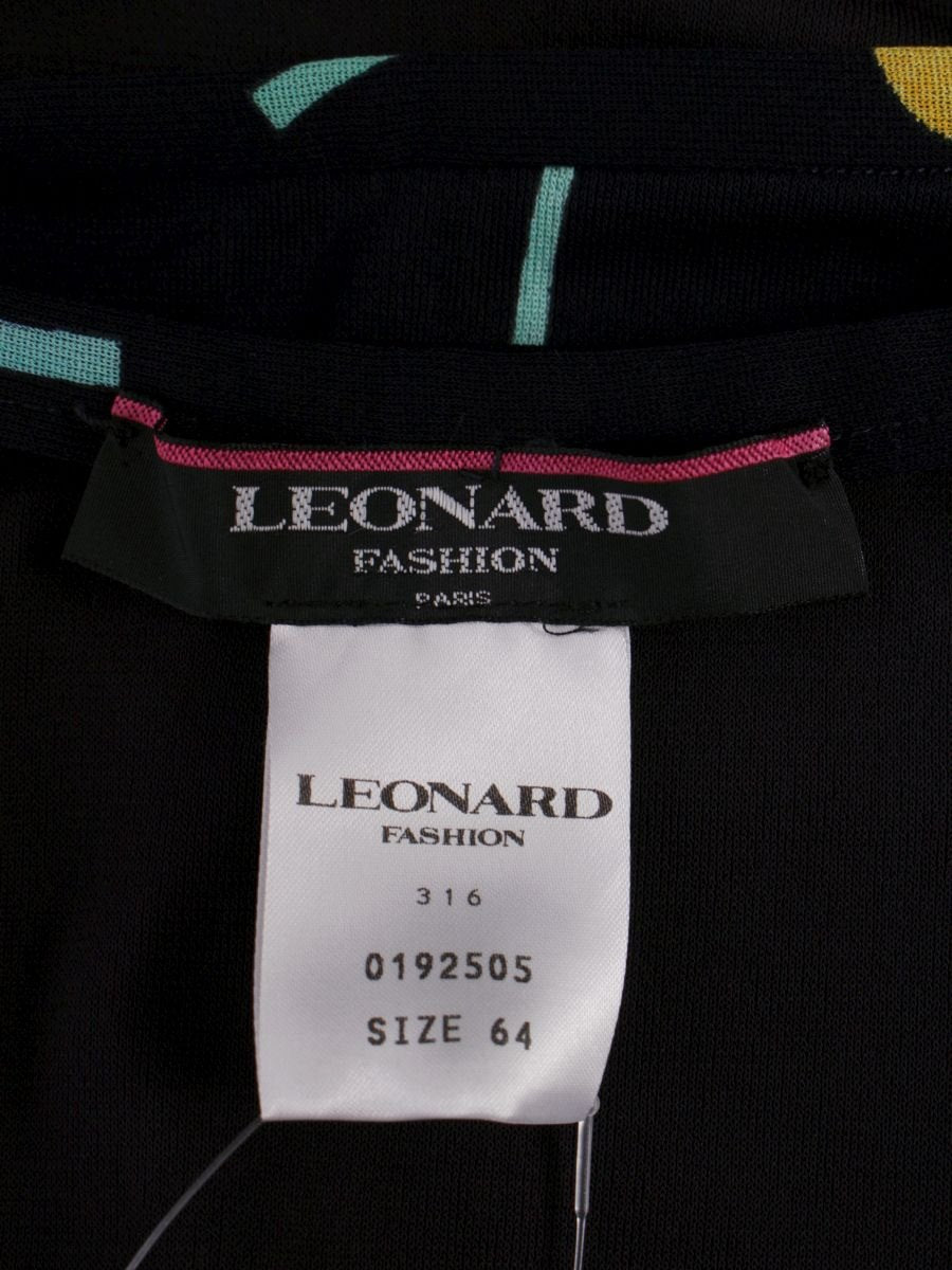 レオナールファッション 0192505 スカート 64 ブラック バラ柄 ITMC9FUBNUSK