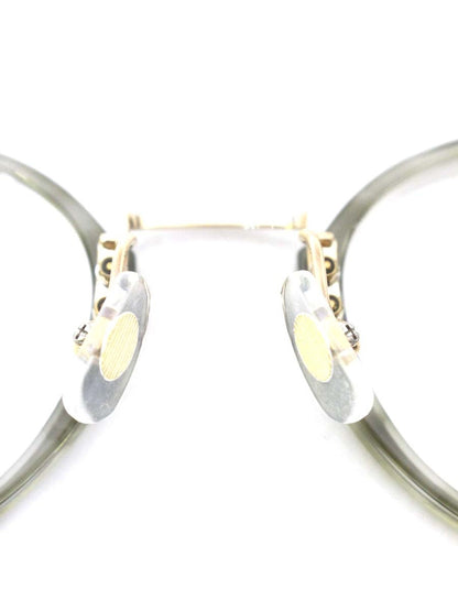 クレイトンフランクリン 595 LGS メガネ クリアカーキ コンビフレーム フルリム ボストンシェイプ IT038PAT7544