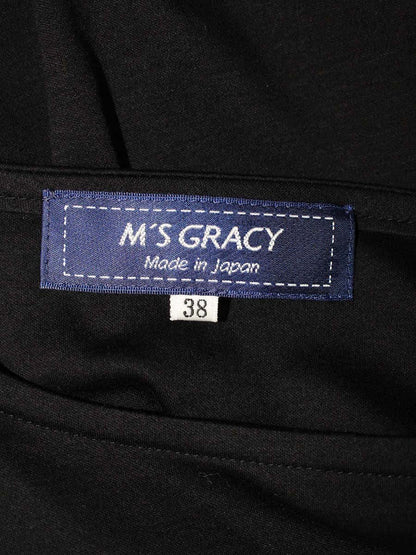 エムズグレイシー 115703 Tシャツ 38 ブラック ロゴ ハートプリント IT2YSSJN8GH3