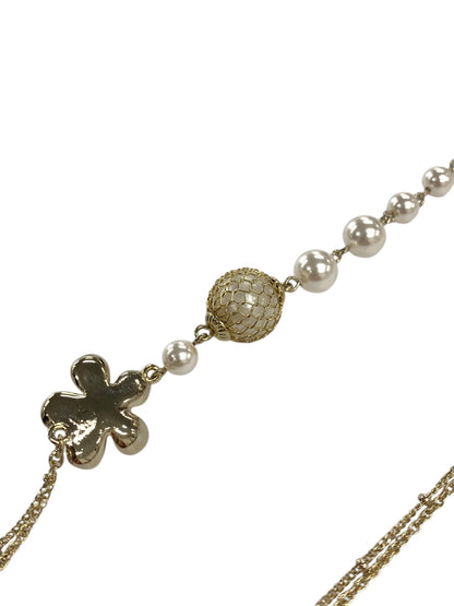 ルネ ネックレス ゴールド パール フラワー ビジュー ITDSAAG3HMW0