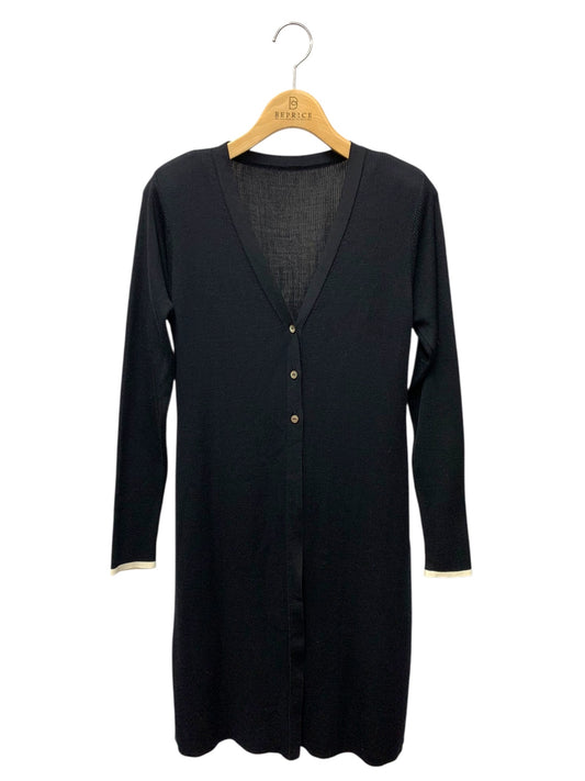 フォクシーブティック Evelyn Cardigan 44643 カーディガン 38 ブラック ロング ITQHMT1GJMYG