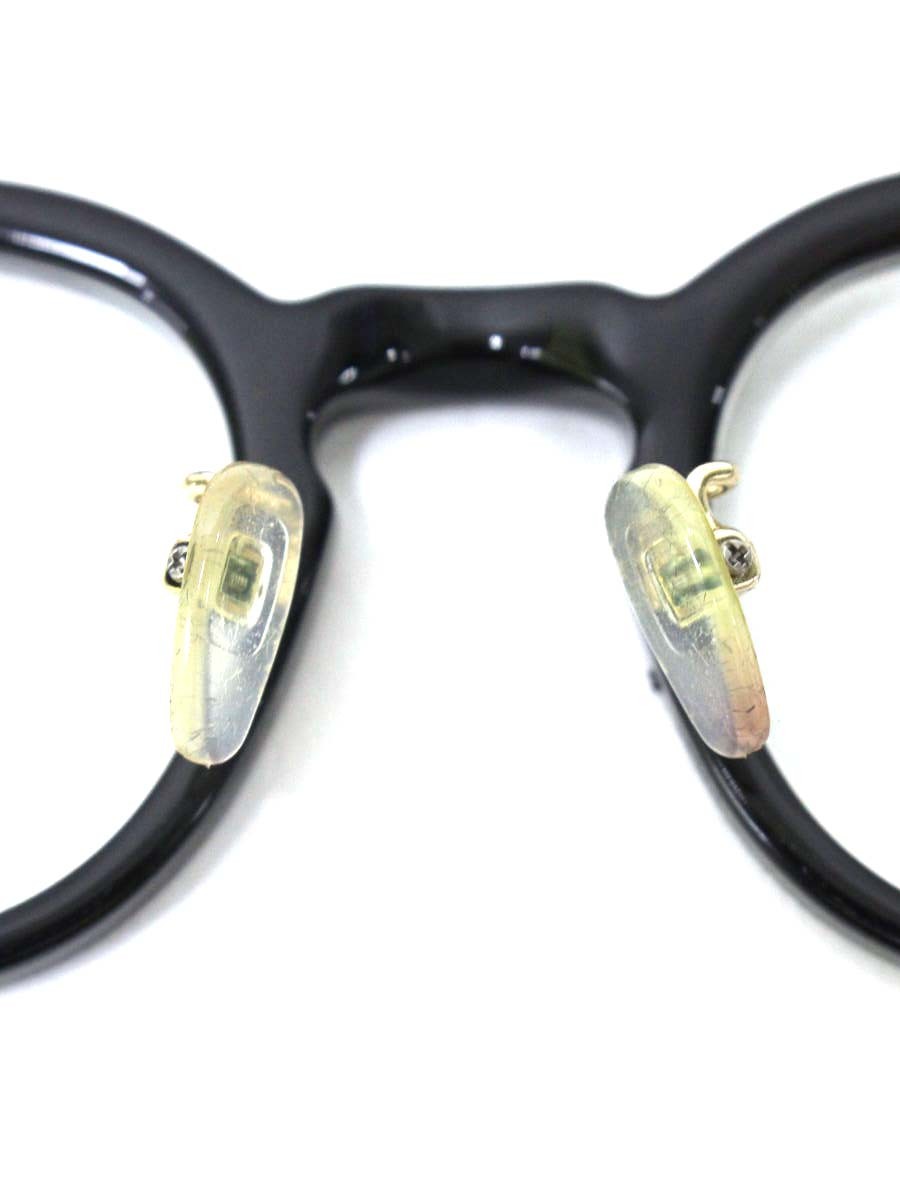 モスコット LEMTOSH メガネ ブラック/クリスタル セルフレーム フルリム ボストン ITDV1H2R5QCG