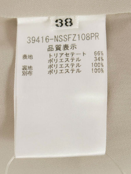 フォクシーニューヨーク 39416 スカート 38 ベージュ タック フレア ITD40CU5IOMM