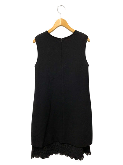 フォクシーブティック Lady Knit 38024 ワンピース 38 ブラック ニット レース ITIBRKMDE4RK