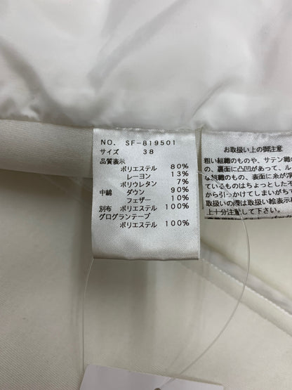 エムズグレイシー Material Mixed Coat 819501 コート 38 ホワイト ITIZ6ER2QSO8 【SALE】