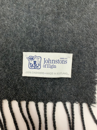 ジョンストンズ マフラー チャコール カシミヤ 180×25cm ITHTLAV2KKKK