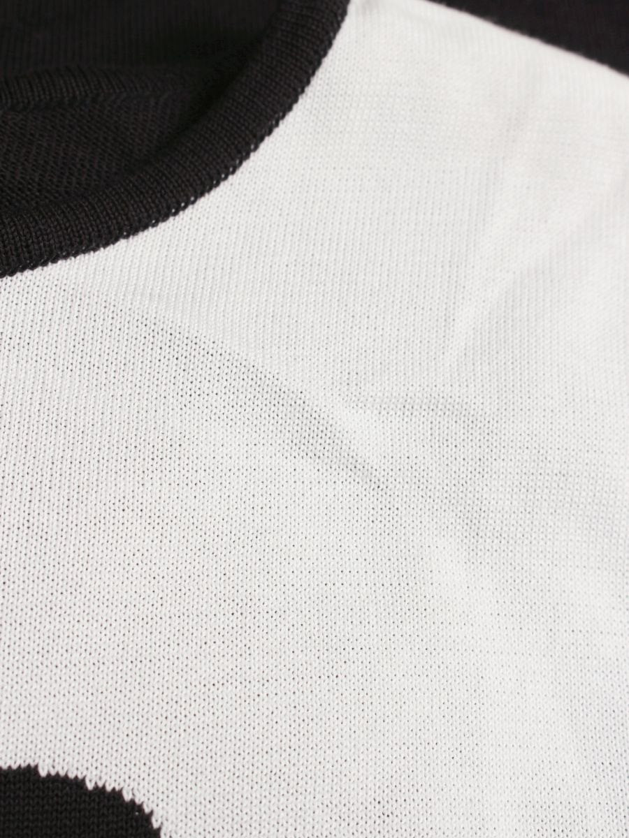 エムズグレイシー Black & White Knit One-piece 918130 ワンピース 40 ブラック/ホワイト ニット ITCSGV9YI5JF