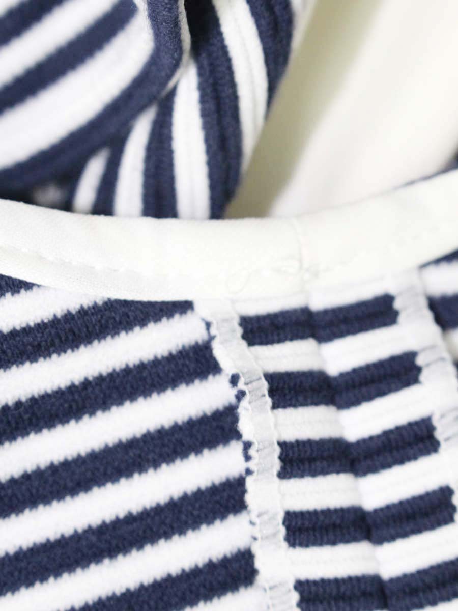 ルネ 5137080 ワンピース 38 ネイビー ブリージーサマー フリル ボーダー ITY7HUY1CF04