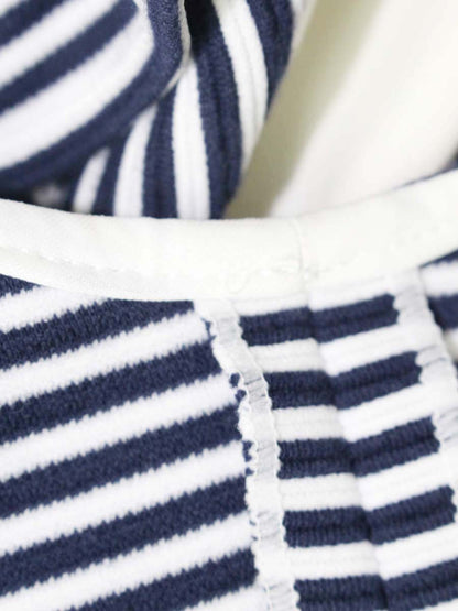 ルネ 5137080 ワンピース 38 ネイビー ブリージーサマー フリル ボーダー ITY7HUY1CF04