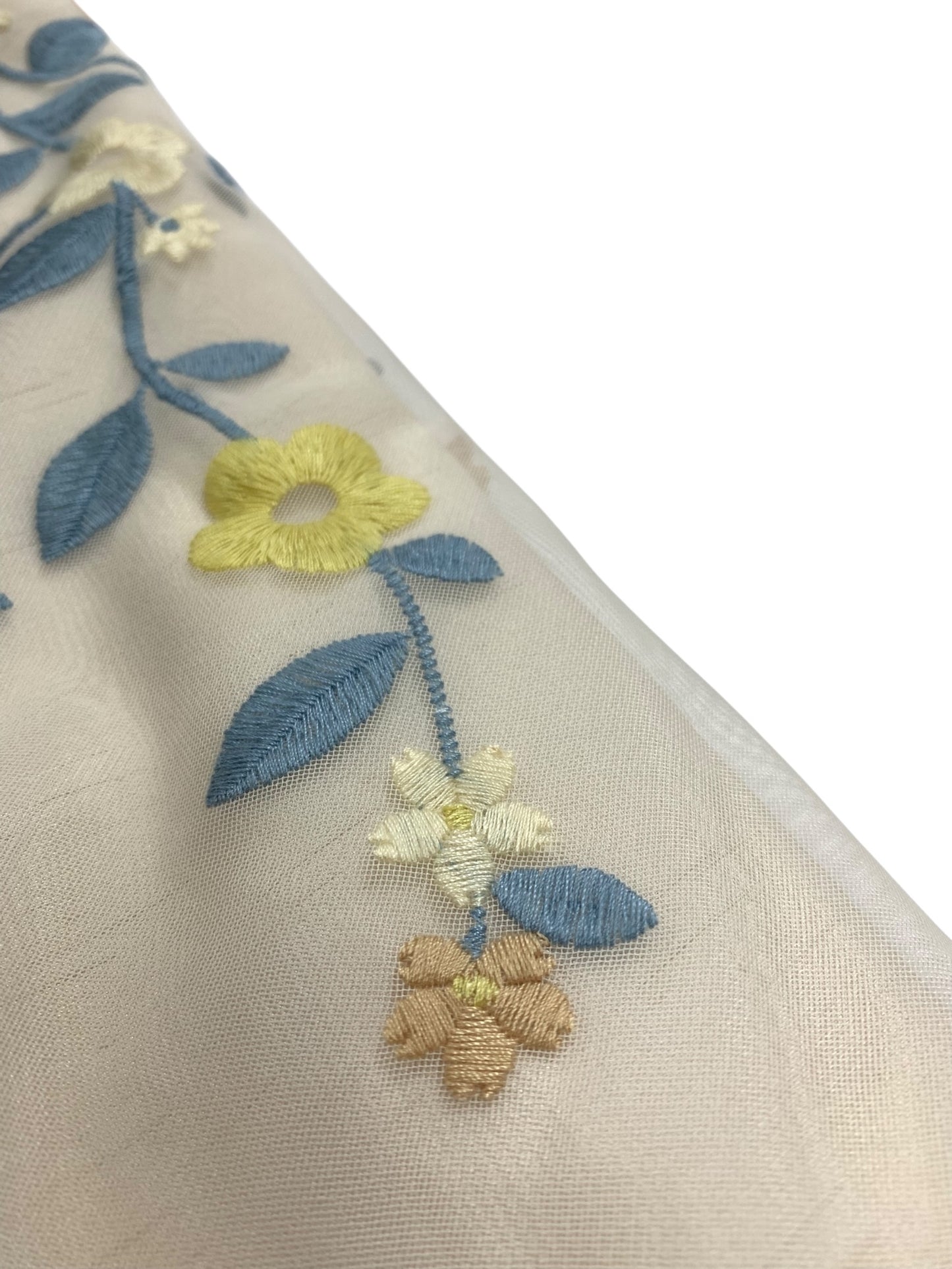 エムズグレイシー 411111 ワンピース 38 ベージュ 花 刺繍 レース チュール IT125YH64Q7Y