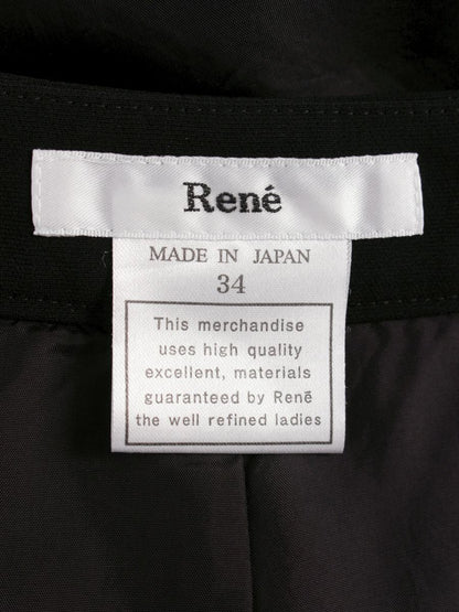 ルネ 6635020 キュロットスカート パンツ 34 ブラック タック IT966KXHDTHY