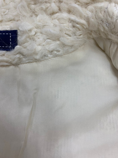 エムズグレイシー 529529 ショートコート 38 アイボリー パールボタン プードルコート ITLCTVV0676A