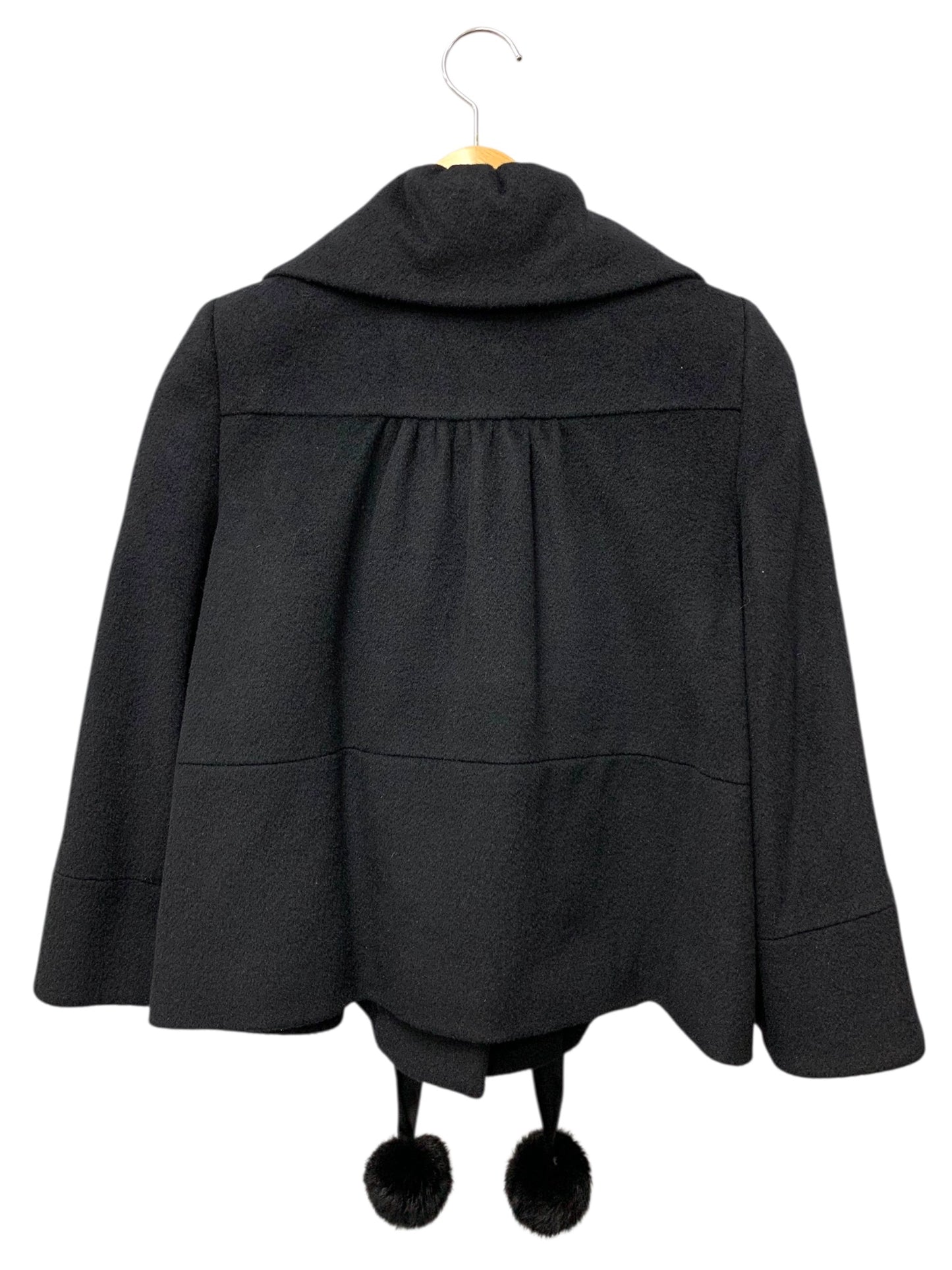 トゥービーシック UWF37-805-09 ショートコート 40 ブラック アンゴラ ラビット　ファー ITVX1WQ3VN6W