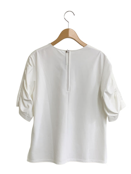 エムプルミエブラック C837-002 プルオーバー 38 ホワイト バックジップ ITFRIKP9WVW0