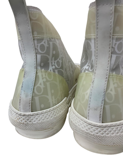 ディオール B23HT OBLIQUE TRANSEPARENCY 3SH118YNT スニーカー 46 ホワイト オブリーク ハイカット ITQKFZFRFK45 【SALE】