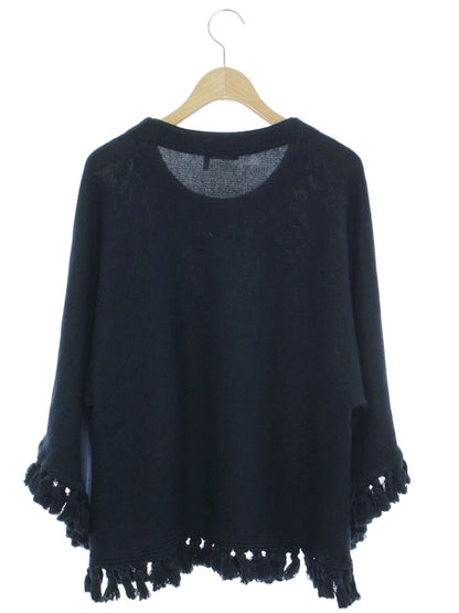 クロエ 17SMP76-17S850 カーディガン XS ネイビー タッセル ITS9UVGZI4FM