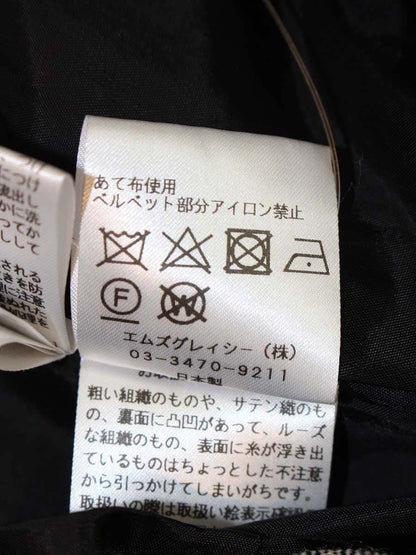 エムズグレイシー 911536 ワンピース 38 グレー 切替 チェック柄 ITBAQ7G66D0H