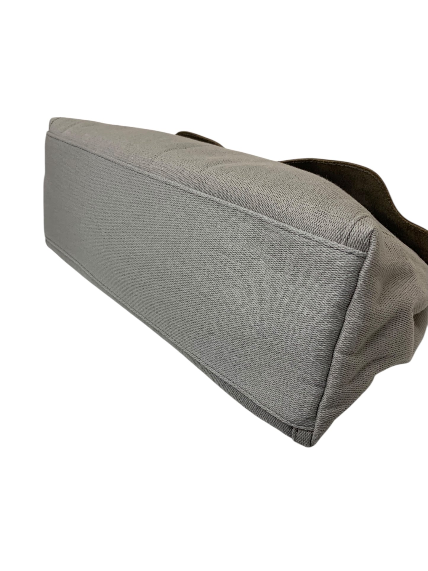 ラシット レザーフラップトートバッグ CE-1033 グレー コットン ドビーキャンバス ITPJ17BWJ8CG