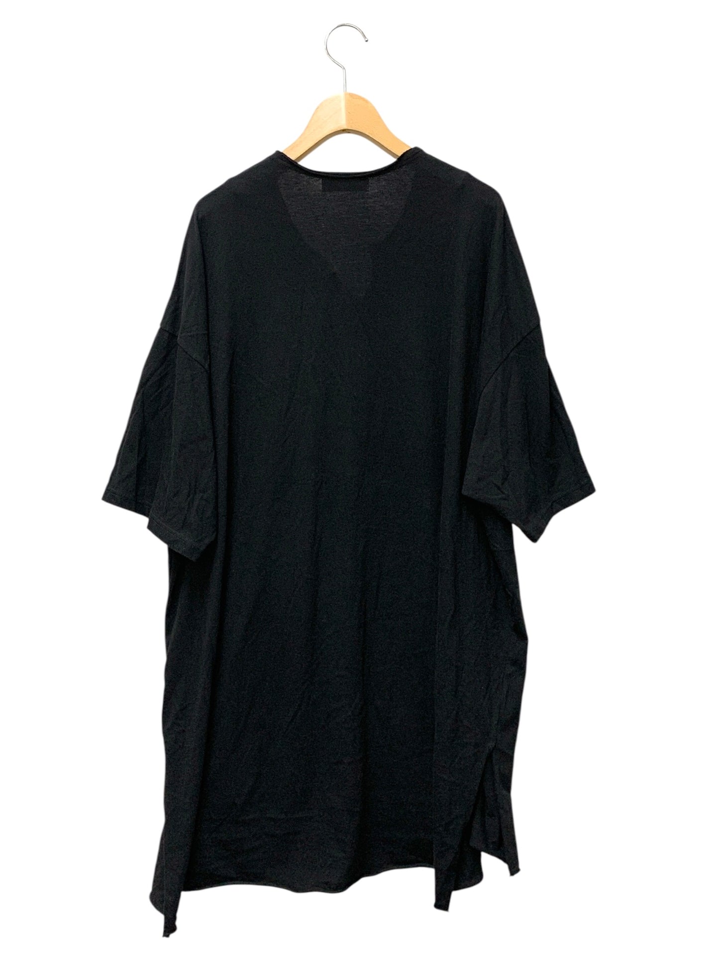ヨウジヤマモトプールオム NOTCHED NECK POCKET T HS-T85-087 チュニック 3 ブラック IT75F5EJ5SZI