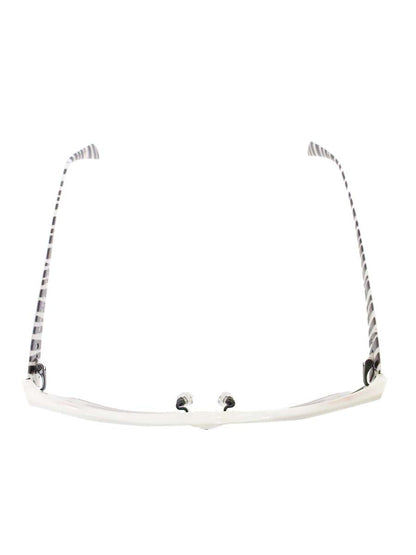 サムライ翔 仁 STYLE No.24 SS-J24 メガネ ホワイト/ブラウン ハーフリム スクエア ITGHUIVCQTM0