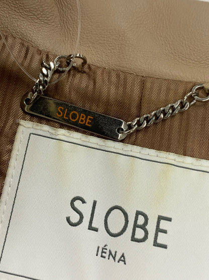 スローブ イエナ 17-011-912-7000-1-0 ライダースジャケット 36 ブラウン 羊革 ラムレザー ITDWP65NIXRO