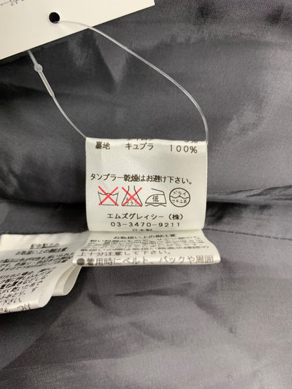 エムズグレイシー 621715 ワンピース 40 チャコール 刺繍 ウール混 衿付き IT2DMGR4KF8W