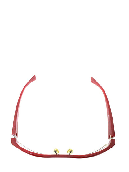 アランミクリ a0490-15 メガネ レッド セルフレーム ハーフリム（ナイロール）オーバル（楕円） ITX89V17H53S 【SALE】