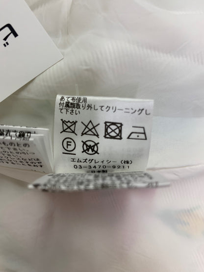 エムズグレイシー 811310 ワンピース 36 ホワイト 花柄 プリント ITE390LQZGIO