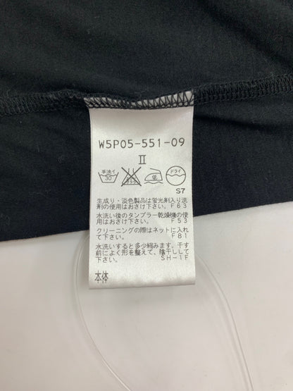 トゥービーシック W5P05-551-09 Tシャツ 2 ブラック フリル IT9C2XSTCWCG