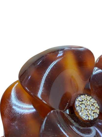 アレクサンドルドゥパリ バレッタ ブラウン カメリア フラワーモチーフ ITY085P5VNWW