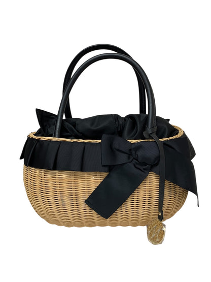 エムズグレイシー Ribboned Basket Bag 994106 ベージュ かごバッグ/バスケット IT1779Y1FU70
