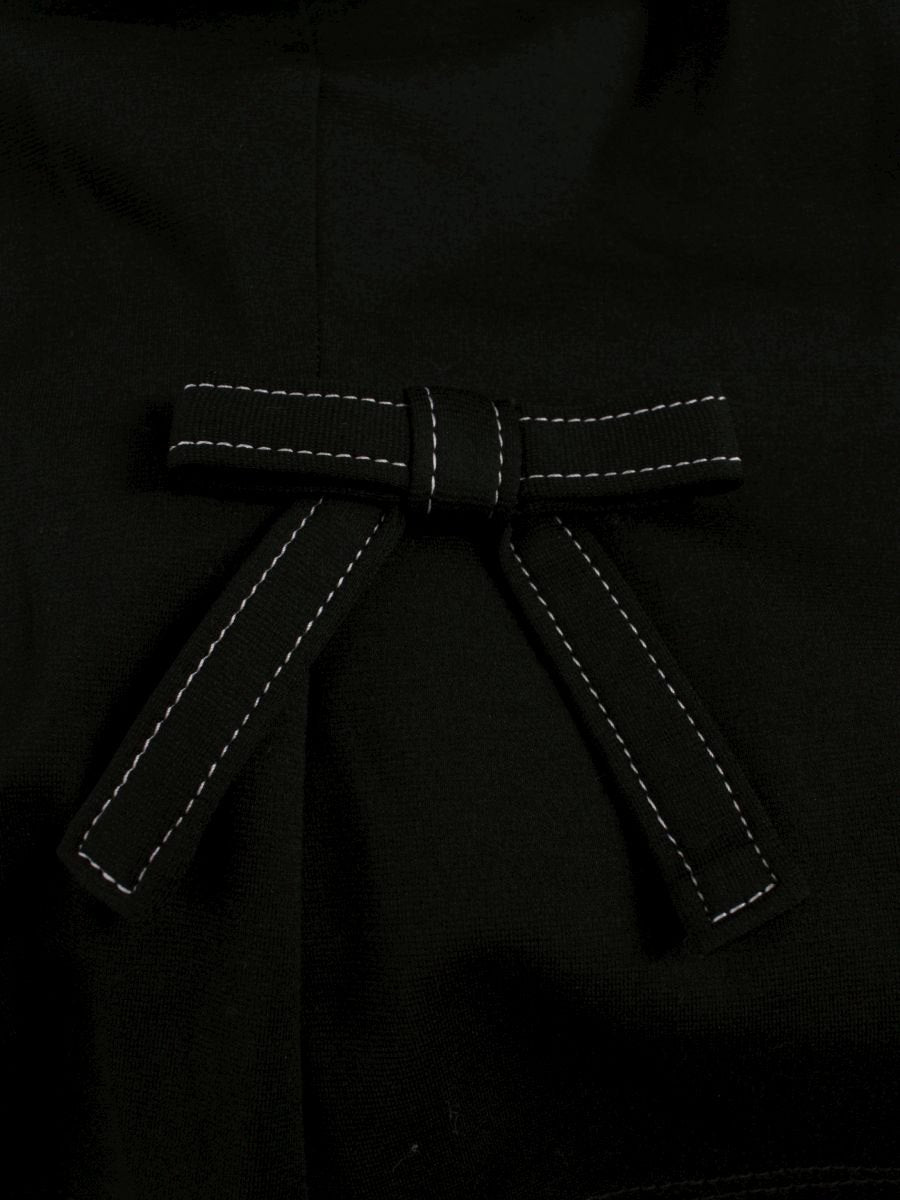 エムズグレイシー 115108 Tシャツ カットソー 38 ブラック ステッチ リボン IT8GL9IBWZPK