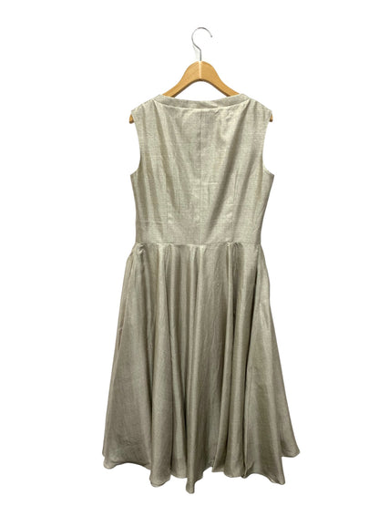 ルネ 5526990 ワンピース グレージュ パールボタン シルク100% IT16ZGJH8FTW 【SALE】