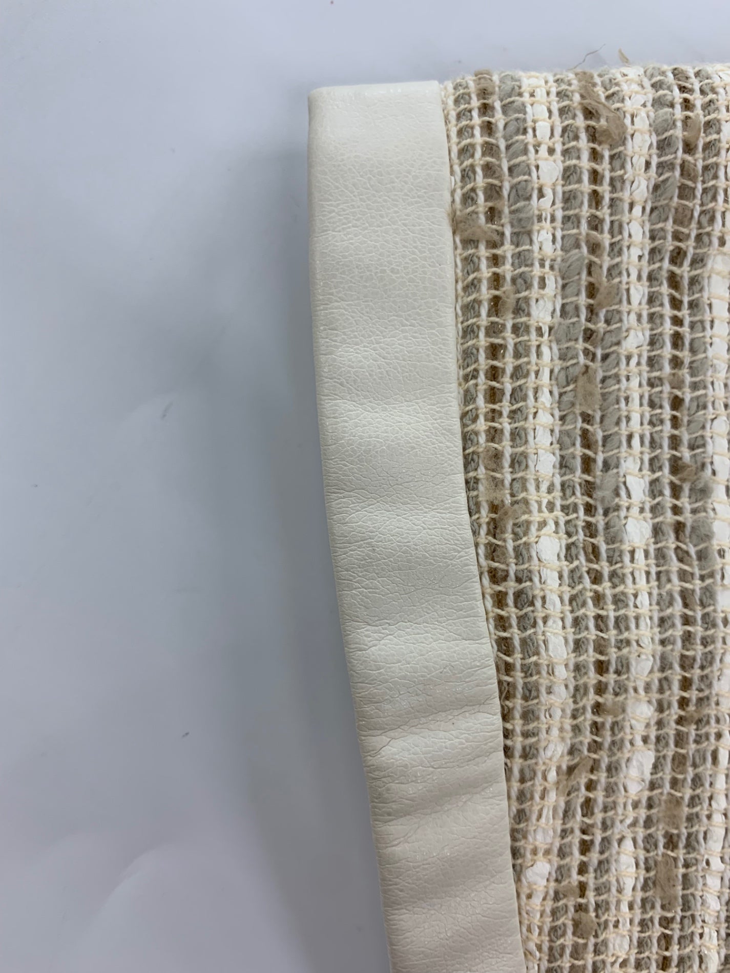 フォクシーブティック コート Mille Feuille 35302 40 ベージュ ツィード 合皮レザー ITDXVA9VYGAN