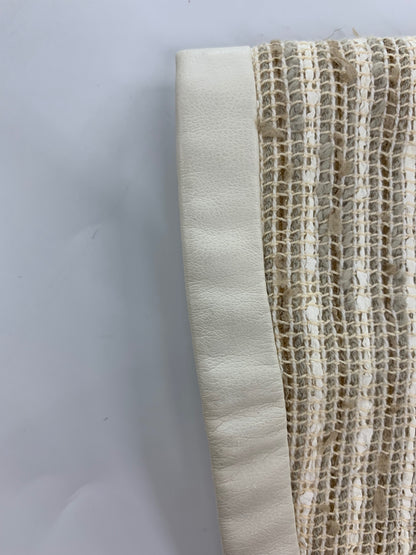 フォクシーブティック コート Mille Feuille 35302 40 ベージュ ツィード 合皮レザー ITDXVA9VYGAN