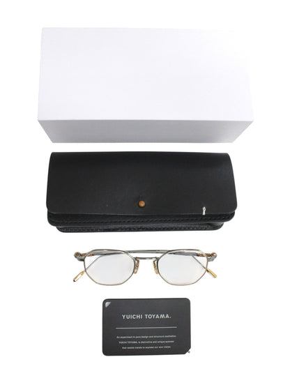 ユウイチトヤマ 5 TOKYO 04 メガネ ゴールド メタルフレーム フルリム オクタゴン Light Gray / Rose Gold限定カラー IT8ZEQA2WLB4