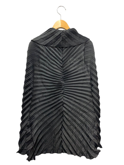 イッセイミヤケ IM23FD605 カーディガン 2 ブラック プリーツ ITCZKPTDCFZS