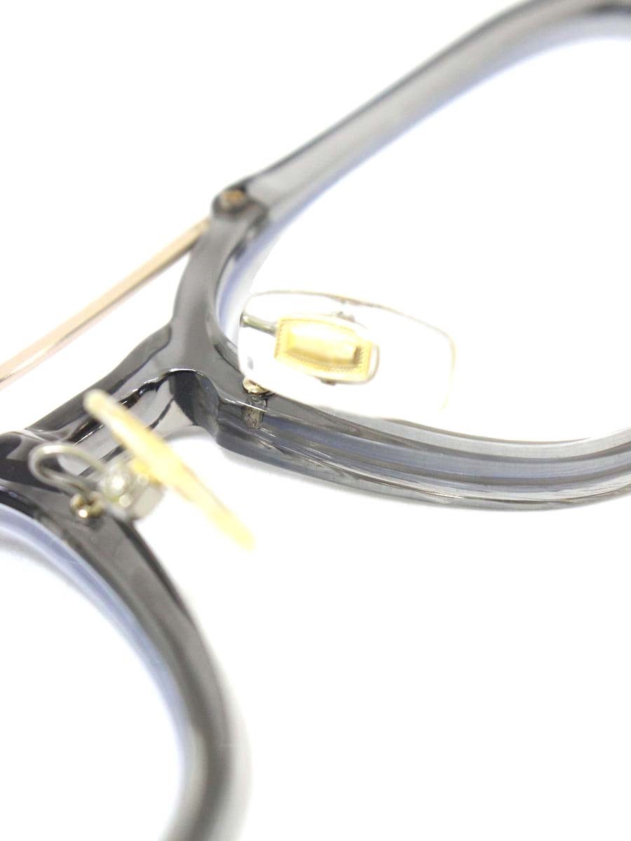 アリエストロ AR-6003 メガネ クリアグレー/グリーン チタン ウェリントン 鯖江 幾何柄 ITPJUM7MME2S