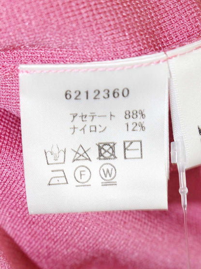 ルネ 6212360 トップス 38 ピンク ロゴ刺繍 ニット ITHND16JTF60