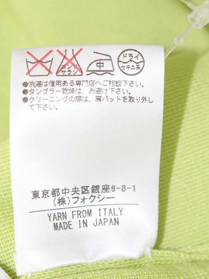 フォクシーブティック 31945 ニット 38 グリーン カシミヤシルク IT4PQRV536CK 【SALE】