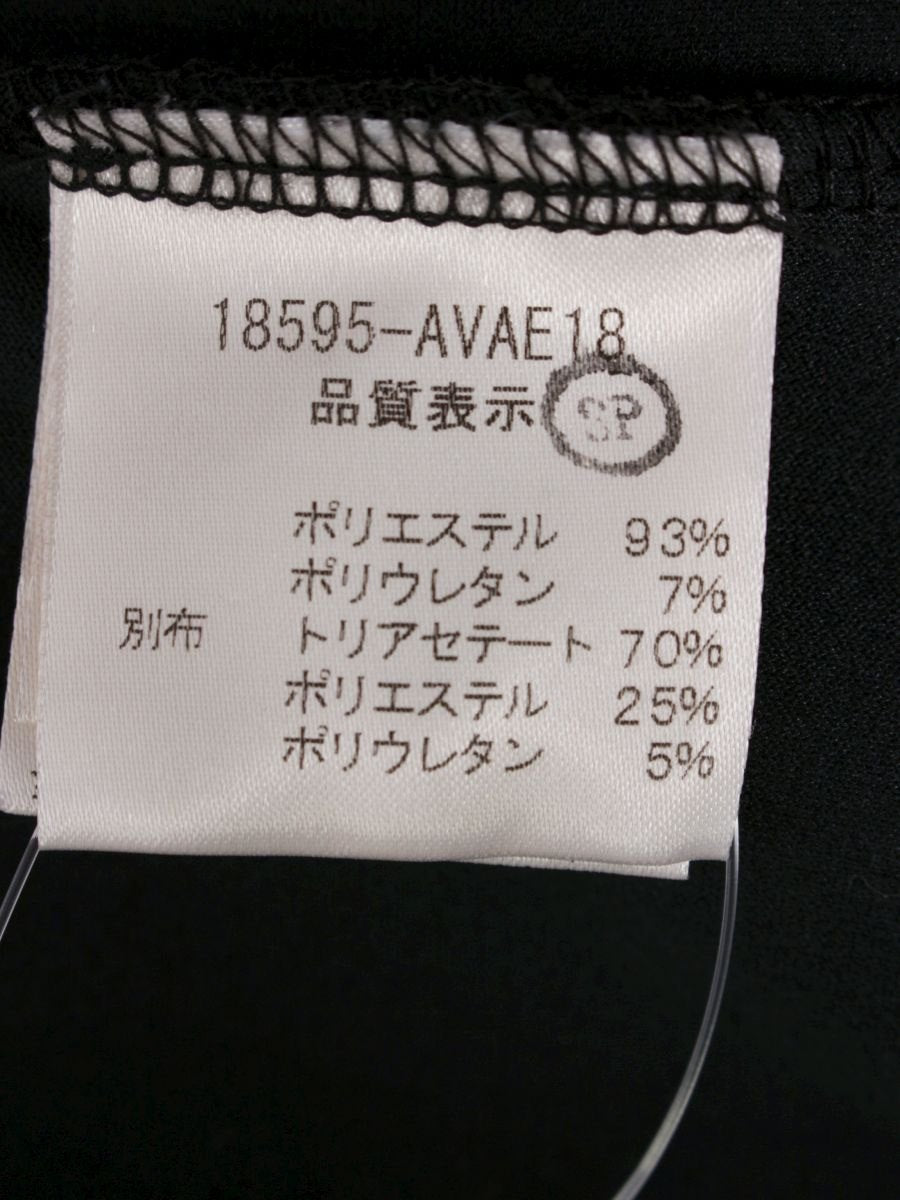 フォクシーニューヨーク 18595 ワンピース 40 ブラック ベロア スエード ITFNQUOU0OL8