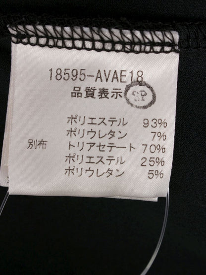 フォクシーニューヨーク 18595 ワンピース 40 ブラック ベロア スエード ITFNQUOU0OL8