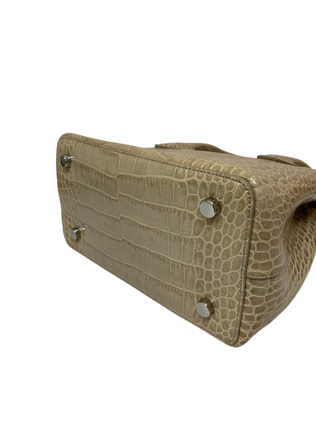 フォクシーブティック Bag Mini Canele 41310 ハンドバッグ ベージュ 2WAY クロコ型押しレザー ITBBGXVY9RPG