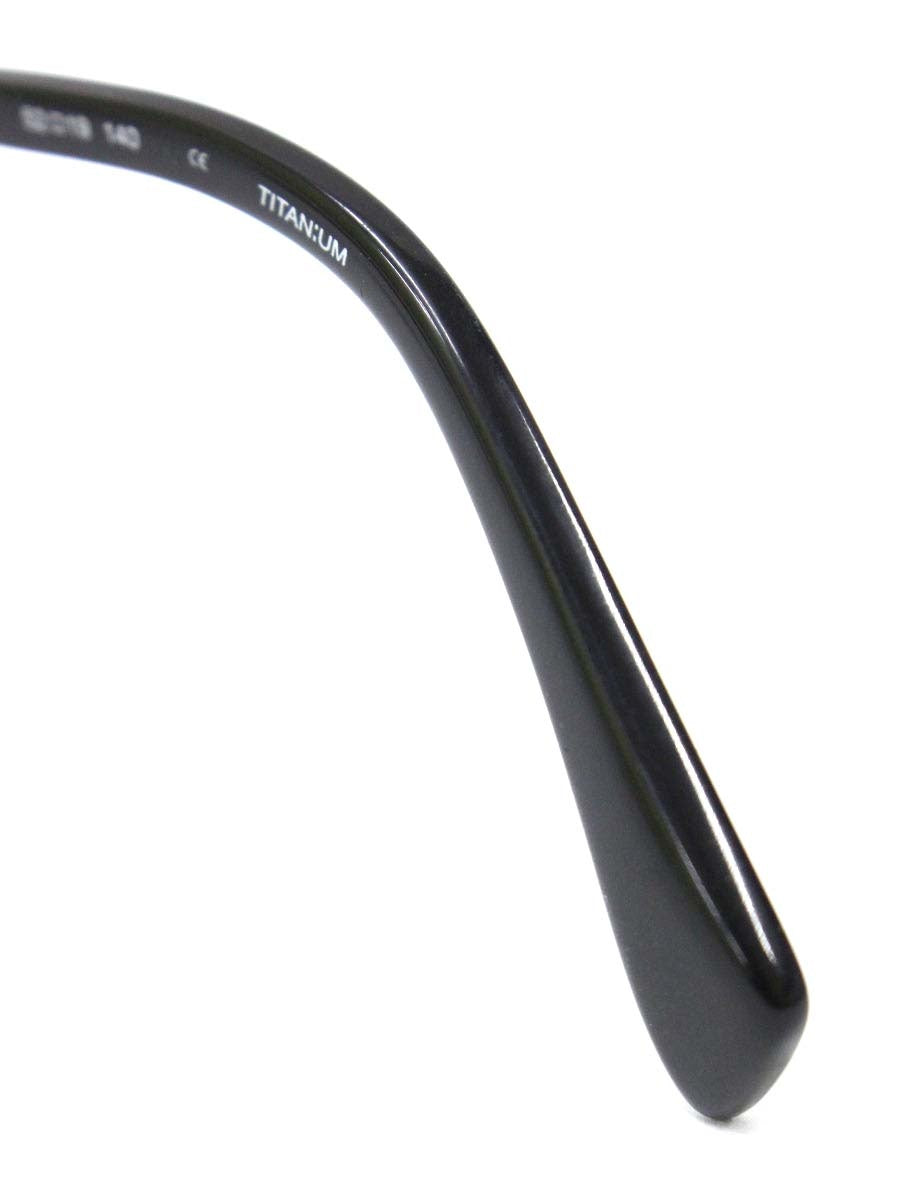 ヨウジヤマモト 19-0021-2 メガネ ブラック/シルバー コンビフレーム フルリム サーモントブロー ウェリントン ITXDMPARFO4C