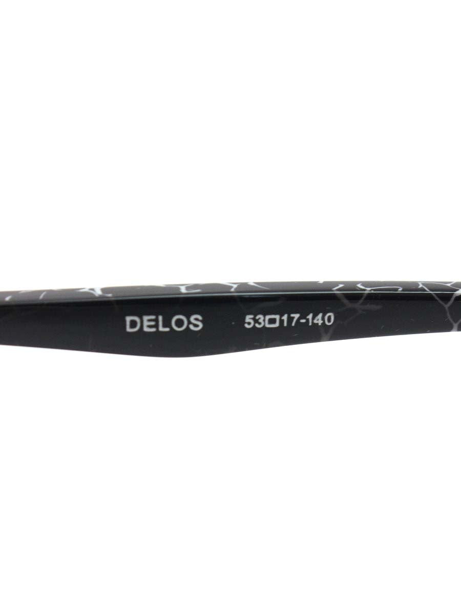 レスザンヒューマン DELOS メガネ ブラック メタルフレーム スクエア ITYT4XOQHYS9