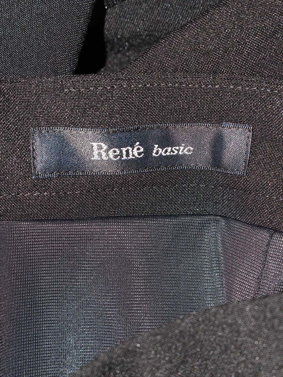 ルネ basic 5124010A スカート 34 ブラック ギャザー ITUFYTKUOM29