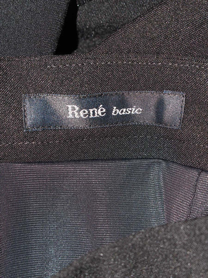 ルネ basic 5124010A スカート 34 ブラック ギャザー ITUFYTKUOM29